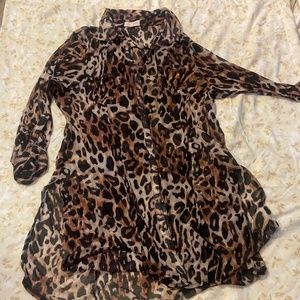Leopard print blouse